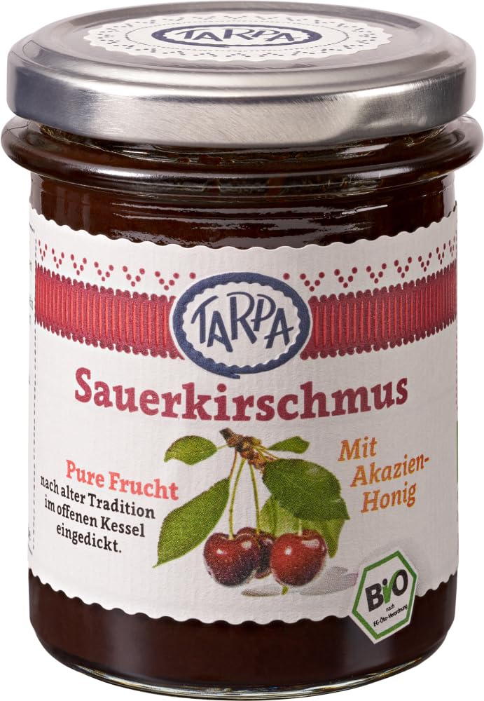 Sauerkirschmus mit Akazienhonig 90% 6 x 220 g