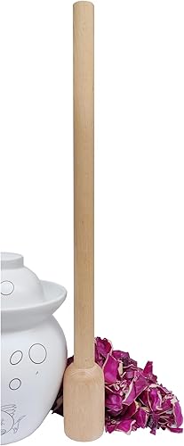 Chucrut Pounder madera de haya Repollo SmasherStomper (23 pulgadas)