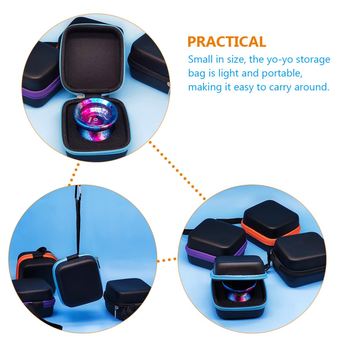 ifundom 4pezzi Borsa Di Stoccaggio Per Yo-yo Con Design Unico e Pratico Accessori Per Giocattoli e Perfetta Per Organizzazione Di Giochi Al Mare