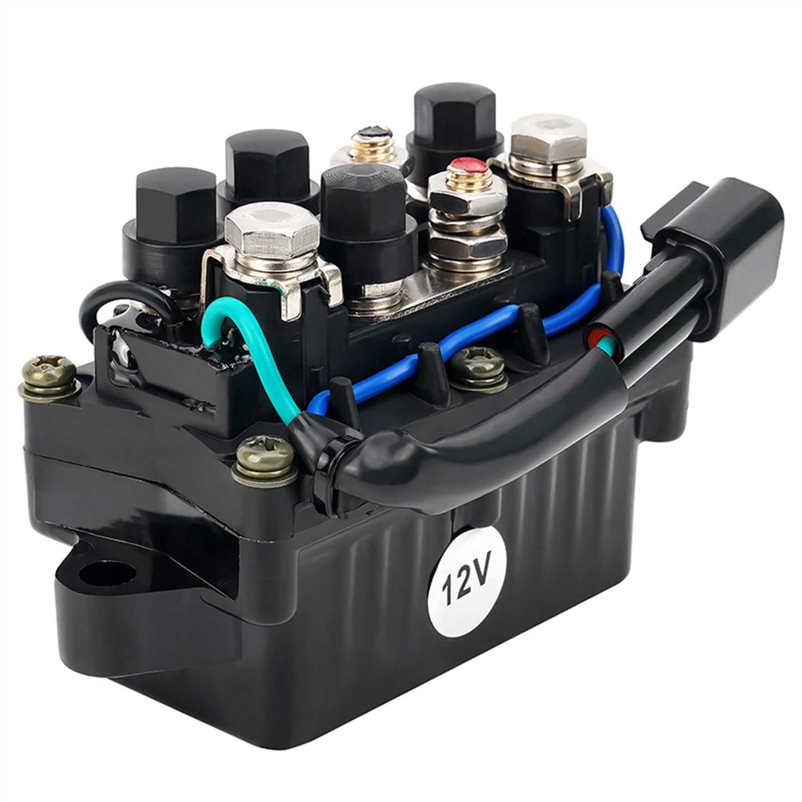 SCOOVY Relé Solenoide de Arranque Compatible con Yamaha F130A FL(LF) 115 XA 115A ETX LF115 XB FL115 150 TXR ETL X ETU 12V Relé Solenoide De Arranque De Motocicleta Motor De 4 Tiempos
