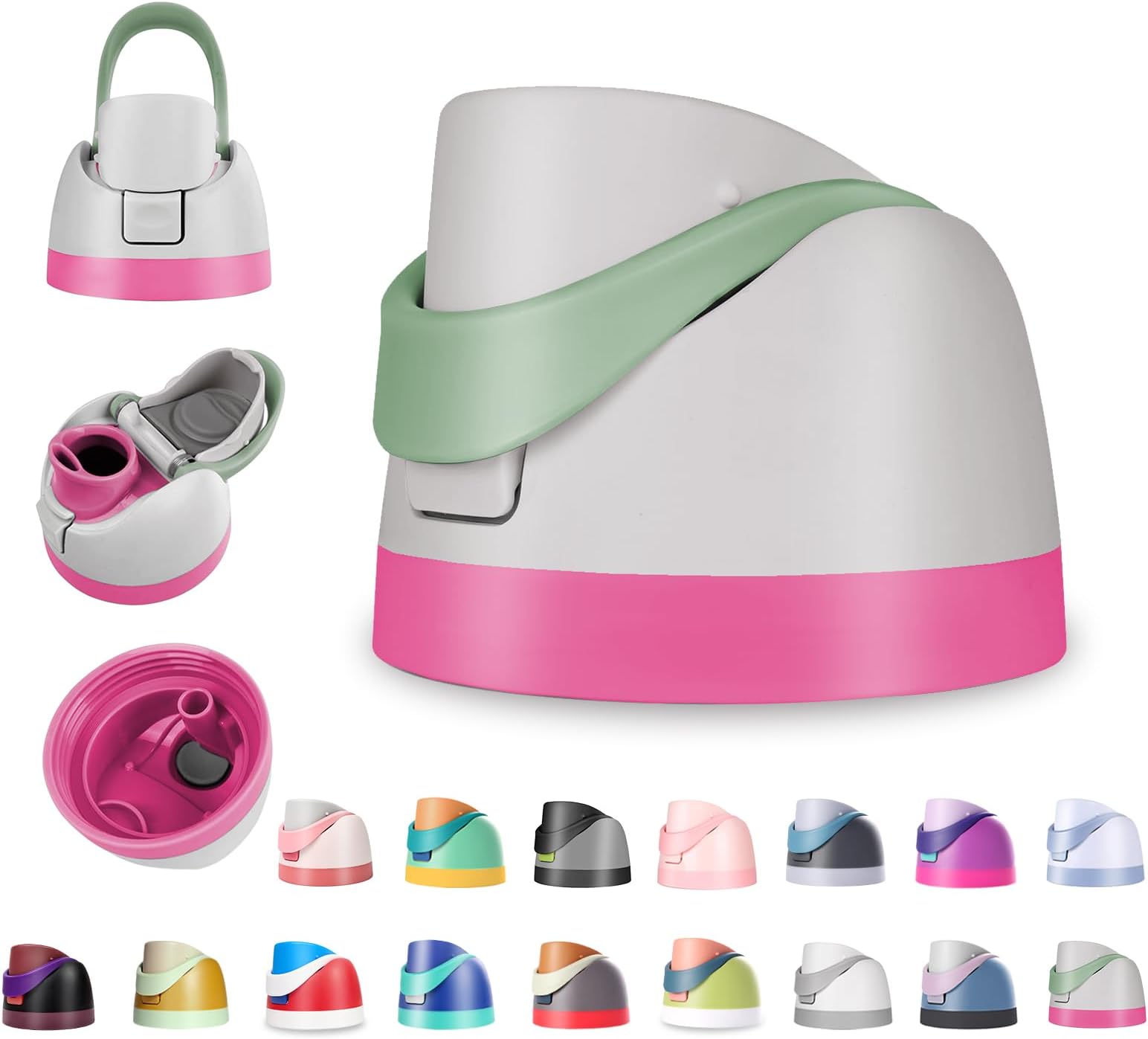 Replacement Lid for Owala Freesip,Compatible with Owala Freesip Water Bottle 16oz 24oz 32oz 40oz,Premium Replacement Accessories for Owala Cap,LeakProof,BPA-Free(Bubblegum Pink)