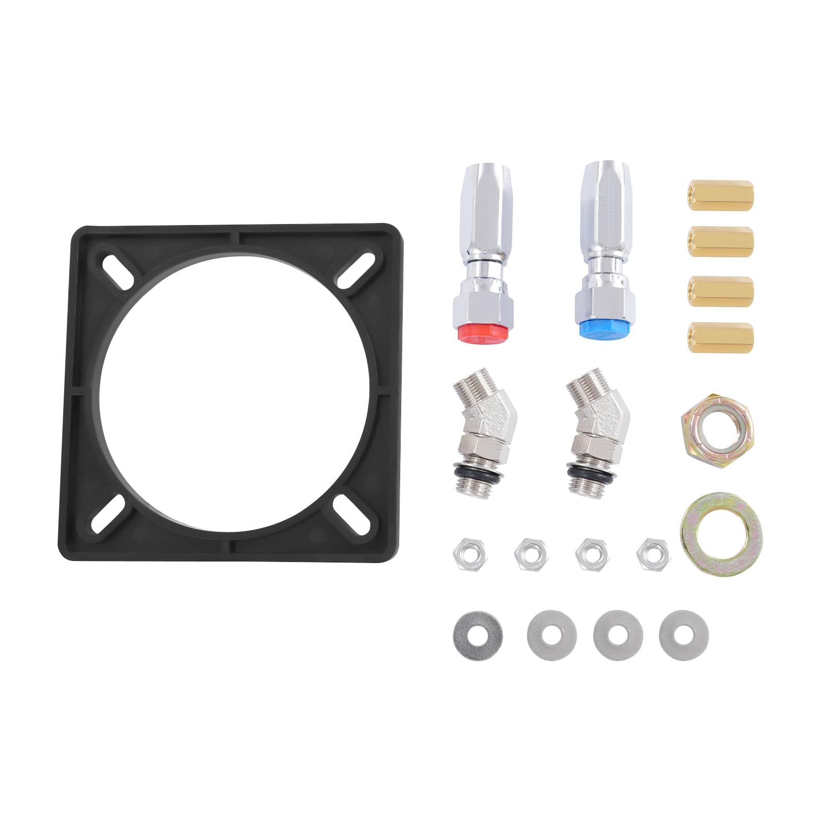 Set di sterzo idraulico per fuoribordo, 90 CV, sistema di sterzo con cilindro di bloccaggio bidirezionale e tubo di sterzo idraulico da 7 m, con pompa di sterzo per imbarcazioni marine a motore