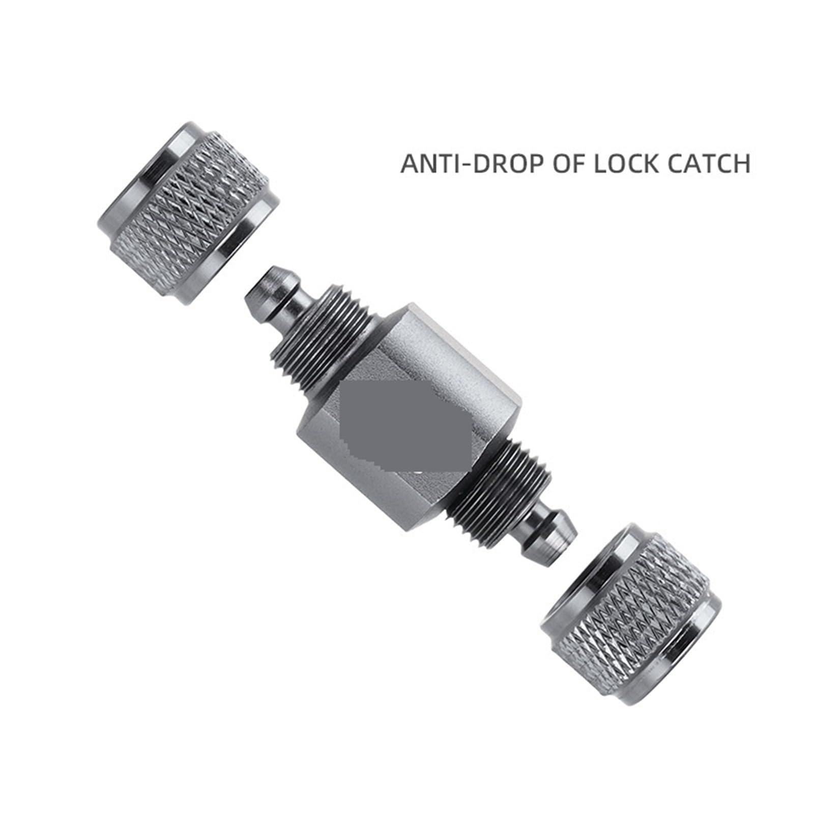 Clapet anti-retour CO2 en alliage d'aluminium, accessoires for aquarium, fournitures for, équipement for, vérificateur d'aquarium, cylindre for bocal à poissons for terrarium