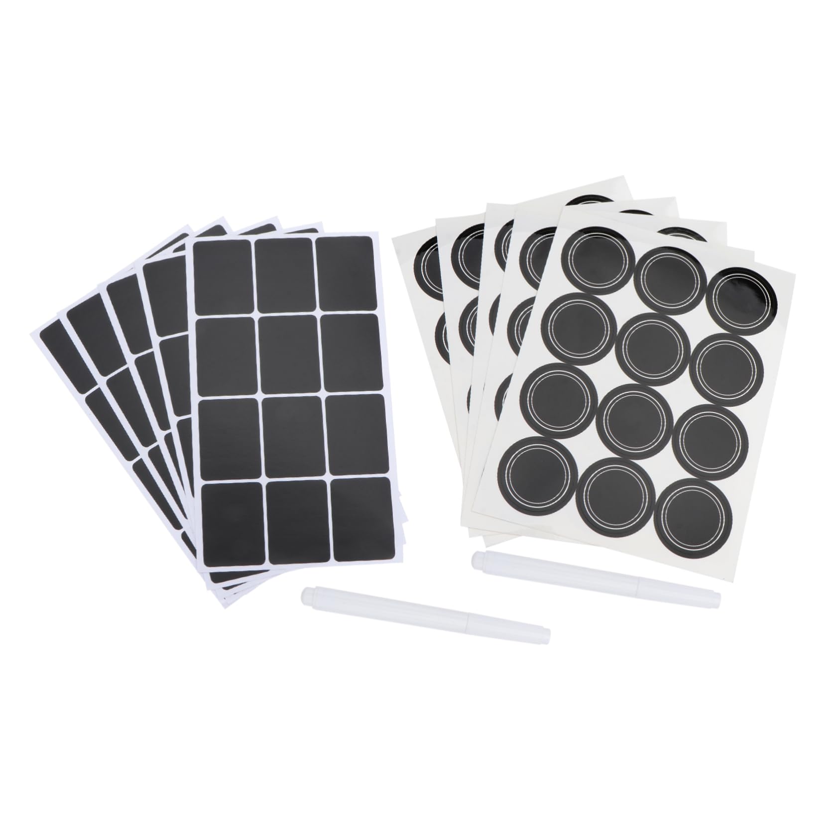 DOITOOL 2 Set Di Adesivi Impermeabili Per Bottiglie Etichette Adesive Decalcomanie Cancellabili Etichette Adesive Etichette In Pasta Etichette Impermeabili Per Inscatolamento