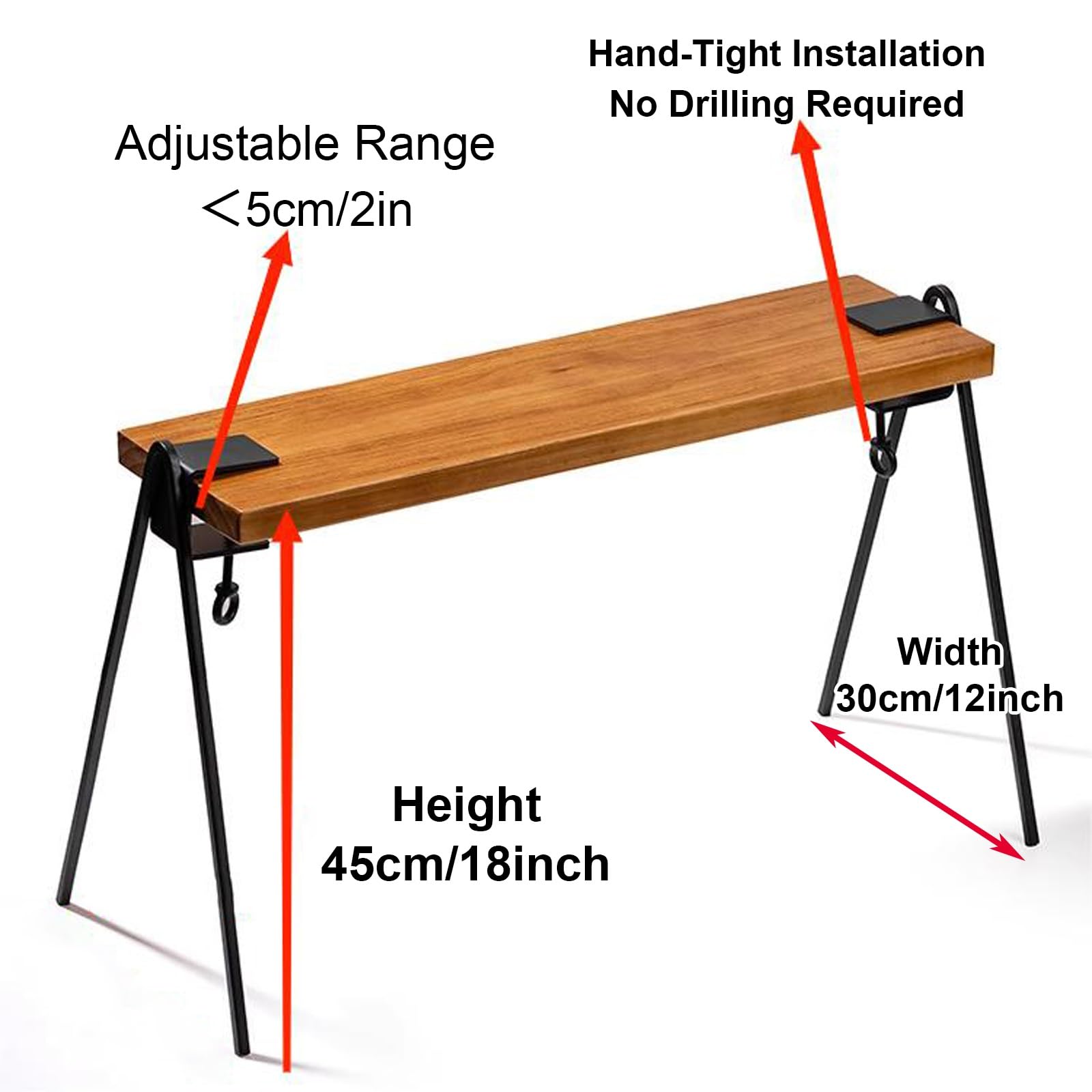 Amazon.co.jp: テーブル 脚 アイアン、穴を開ける必要はありません
