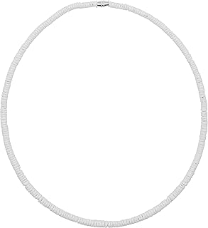 Sponsored Ad - White Puka Shell Necklace for Men, Seashell Necklaces with Clam Chip Beads for Women, Beach Pooka VSCO Chok...