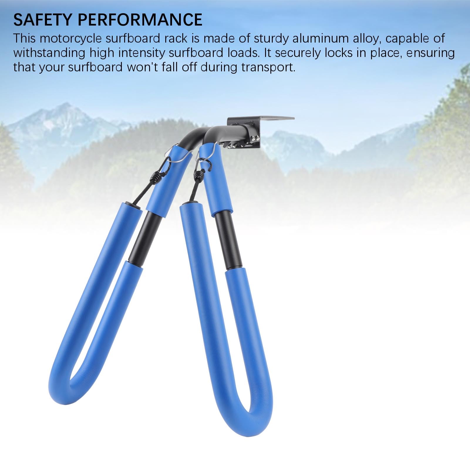Luocute Surf Board Board Bike Rack, 3.1 X 22,8 X 8,7in Surfbooter Cancellatura per Bici Portatile Portatile Strumenti per Moto per Moto per Moto per Moto per Sportivi All'aperto