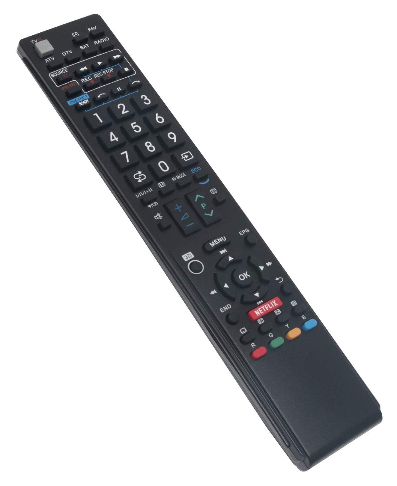 ALLIMITY Telecomando Sostitutivo Per TV Sharp Aquos – Compatibile Con LC-80LE858E, LC-60UD20E E Molti Altri