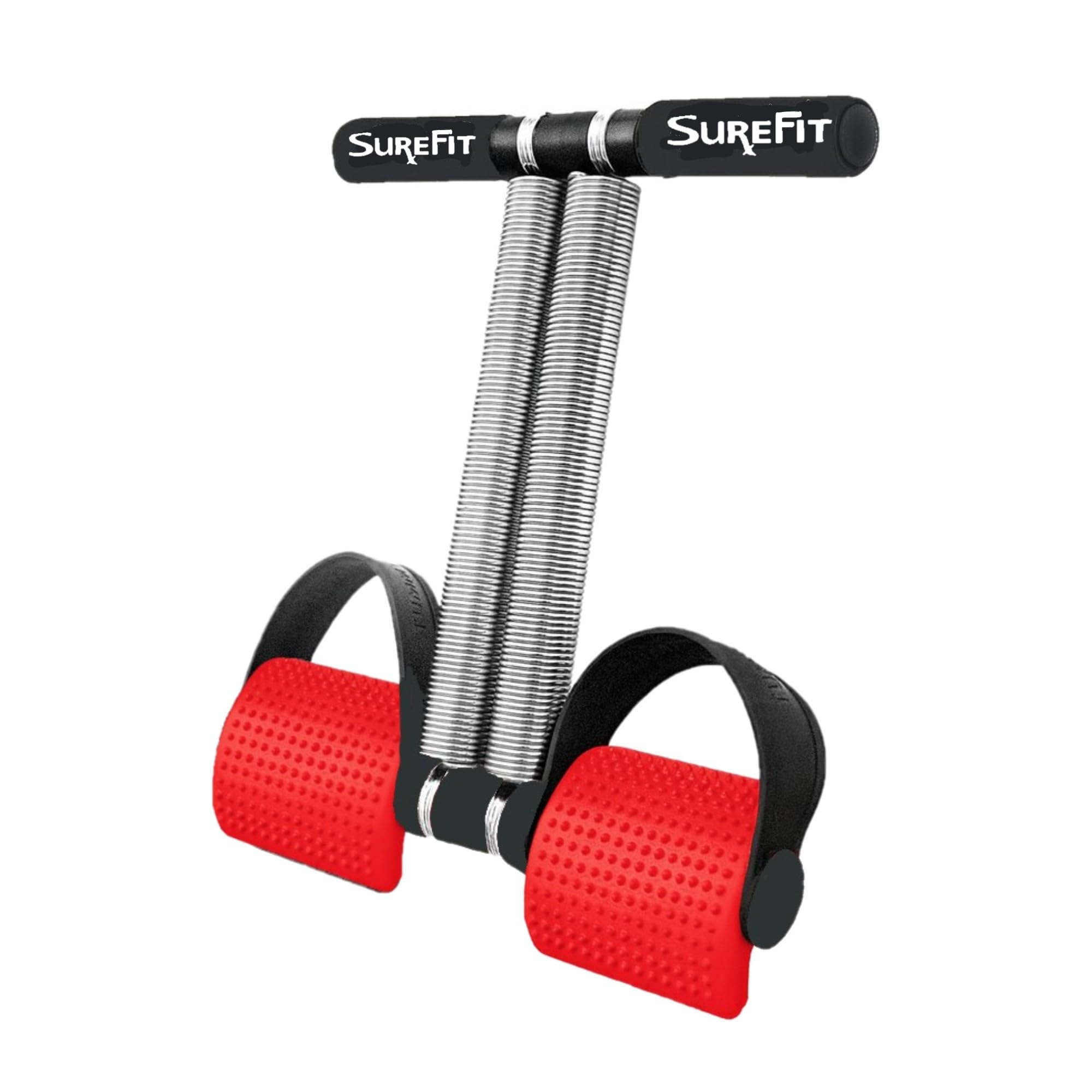 SUREFIT Tummy Trimmer for Men & Women – Double Spring Resistance Abdominal Exerciser | Home Workout Equipment for Core, Arms & Legs | Heavy-Duty Fitness Tool (TUMMY TRIMMER-RED)-image-48