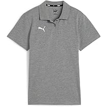 PUMA Teamgoal Casuals Polo Wmn, Unisex-Adulto, Grigio Medio Erica Bianco, S