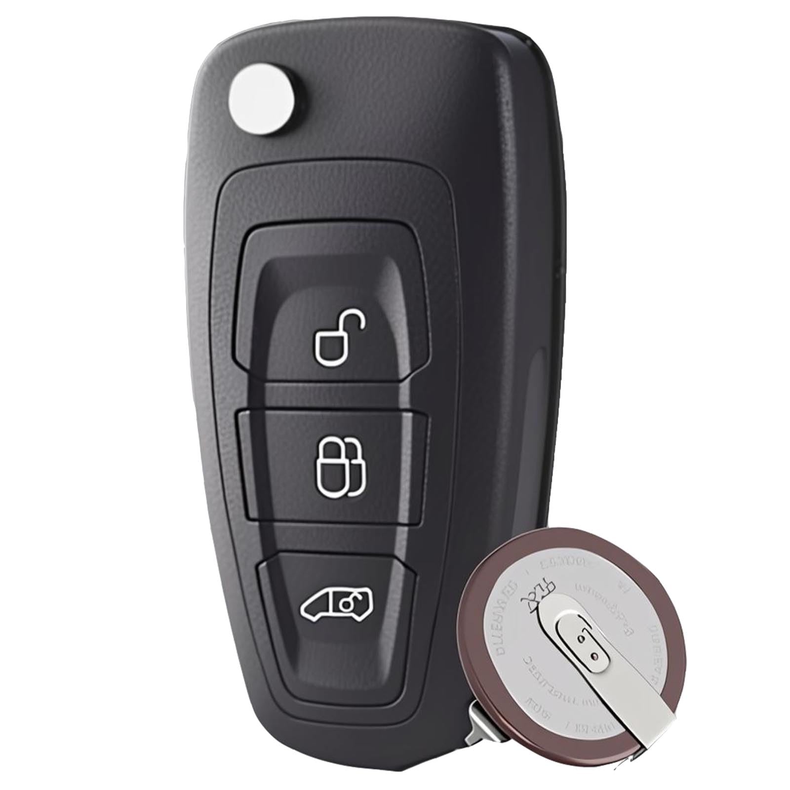 3 Buttons Ford Focus MK3 Transit Custom MK8 Car Key Fob with Ford Transit Mondeo Key VL2020 Battery with HU101 Blade