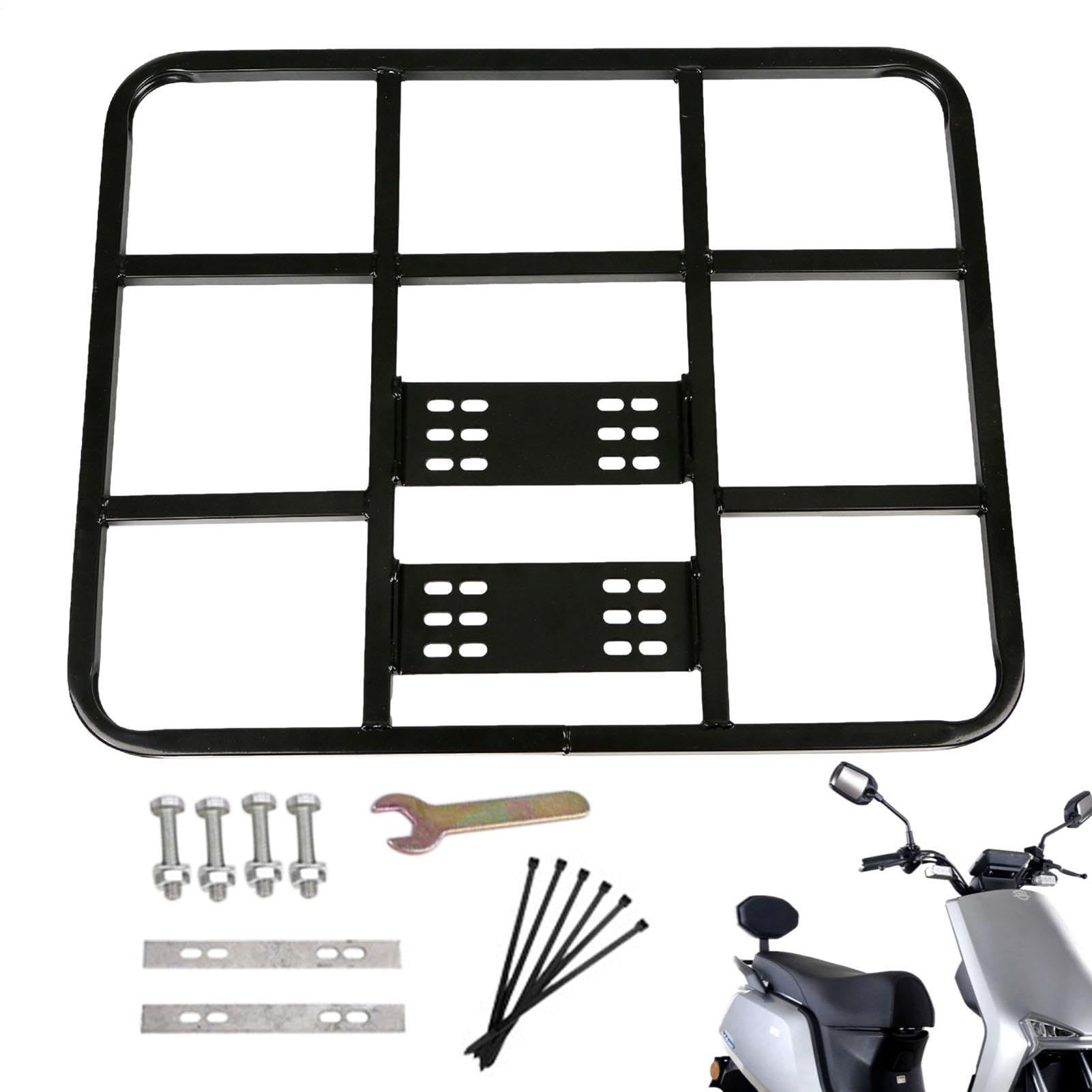 Portaequipajes para vehículos – Estante trasero universal de metal de 60 cm, estante de carga de alta resistencia, soporte de almacenamiento de bicicleta eléctrica, transporte resistente, estante para