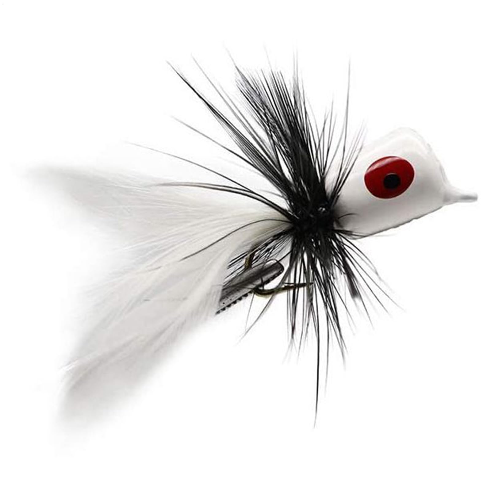Popper pour Black Bass Pêche à la Mouche | 10 Mouches Poppers Sèches Leurres pour Black Bass,Petits Leurres Hameçons Sèches et Noyés pour Crapets Truites Saumons Achigans Perches Poissons Appâts Pêche
