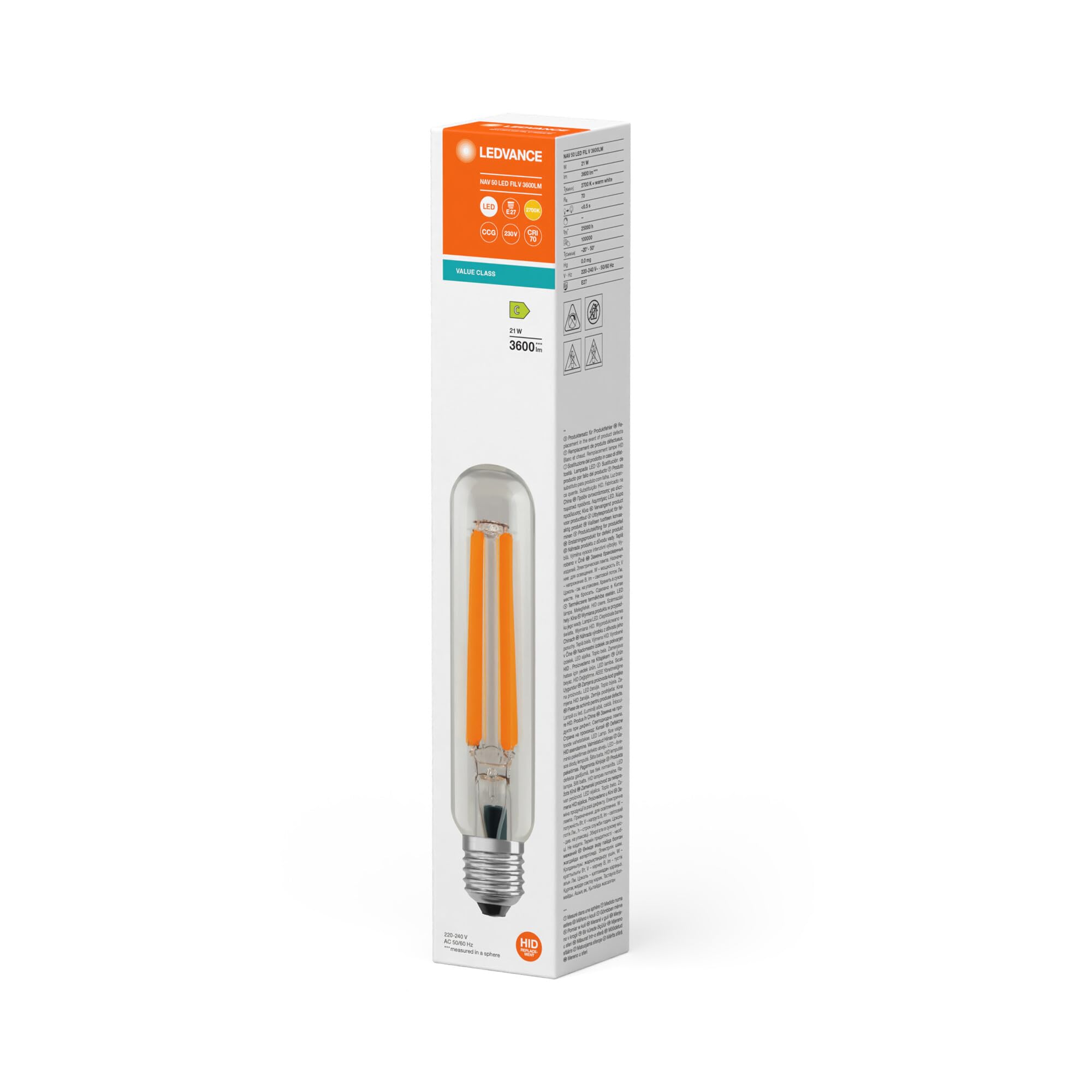 LEDVANCE Sostituzione a LED delle lampade NAV per applicazioni di | , LED Lamps, 38.00 Millimetres dia, 25000 Hours, confezione da 1