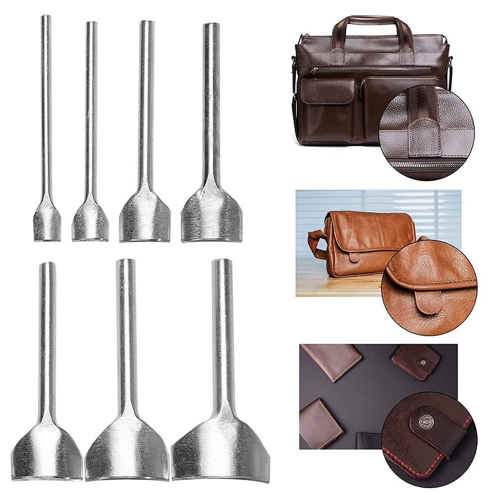 Set De 7 Emporte-pièces Ronds Pour Cuir - Taille 1/4'' - 10 à 40 Mm - Idéal Pour La Maroquinerie Et Le Bricolage