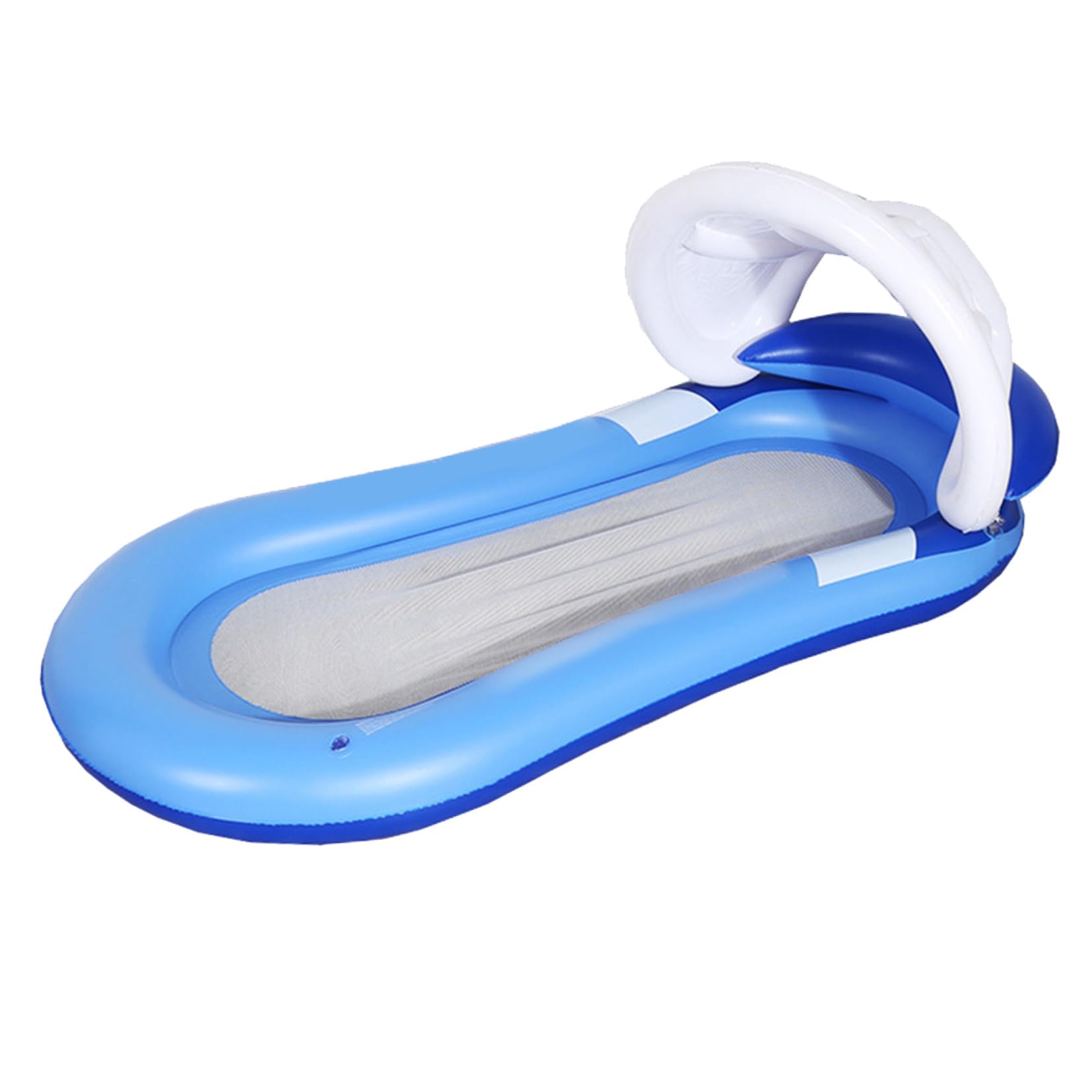 Aufblasbares Schwimmbett mit Sonnendach aus PVC für Erwachsene