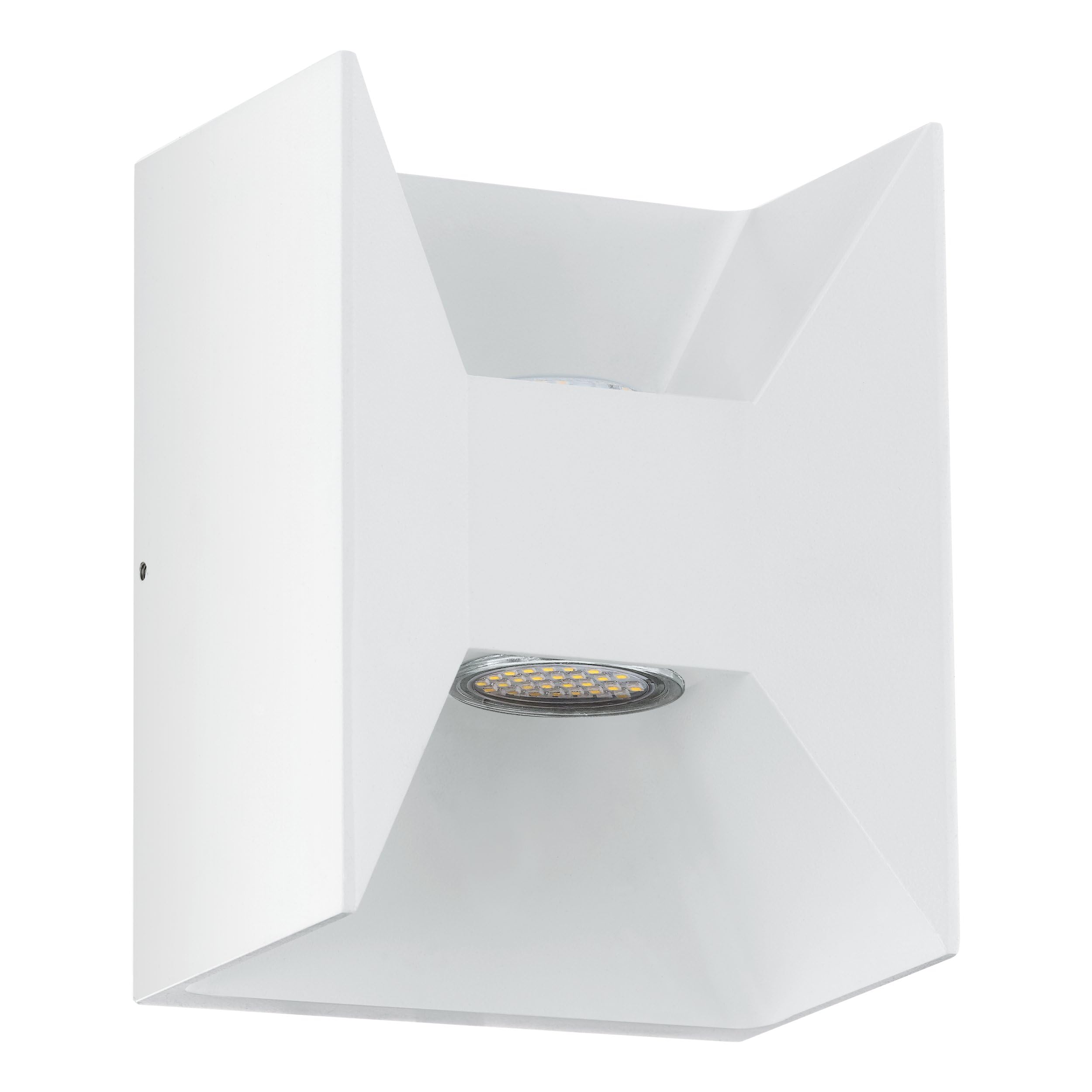 Eglo Morino Led Outdoor Wall Lamp, White, Height 18 Cm, Metal