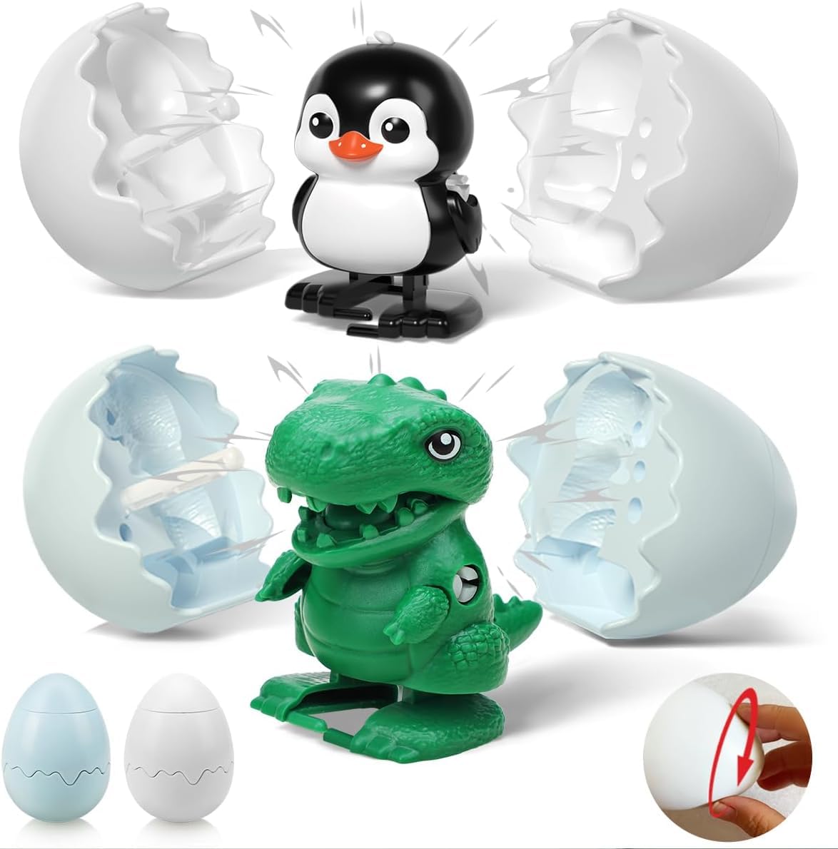 Azazaza Wind-Up Surprise Eggs, Easter’s Latest Gift Wind-Up Animal Hatching Surprise Egg