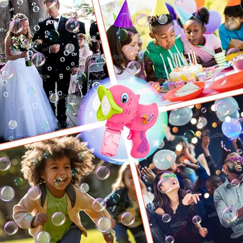 Image of Zest 4 Toyz Bubble Gun for Kids | Duck Bubble Blowing Toy with Bubble Solution | Bubble Shooter Duck Design Easy-to-Use for Boys and Girls - Pink