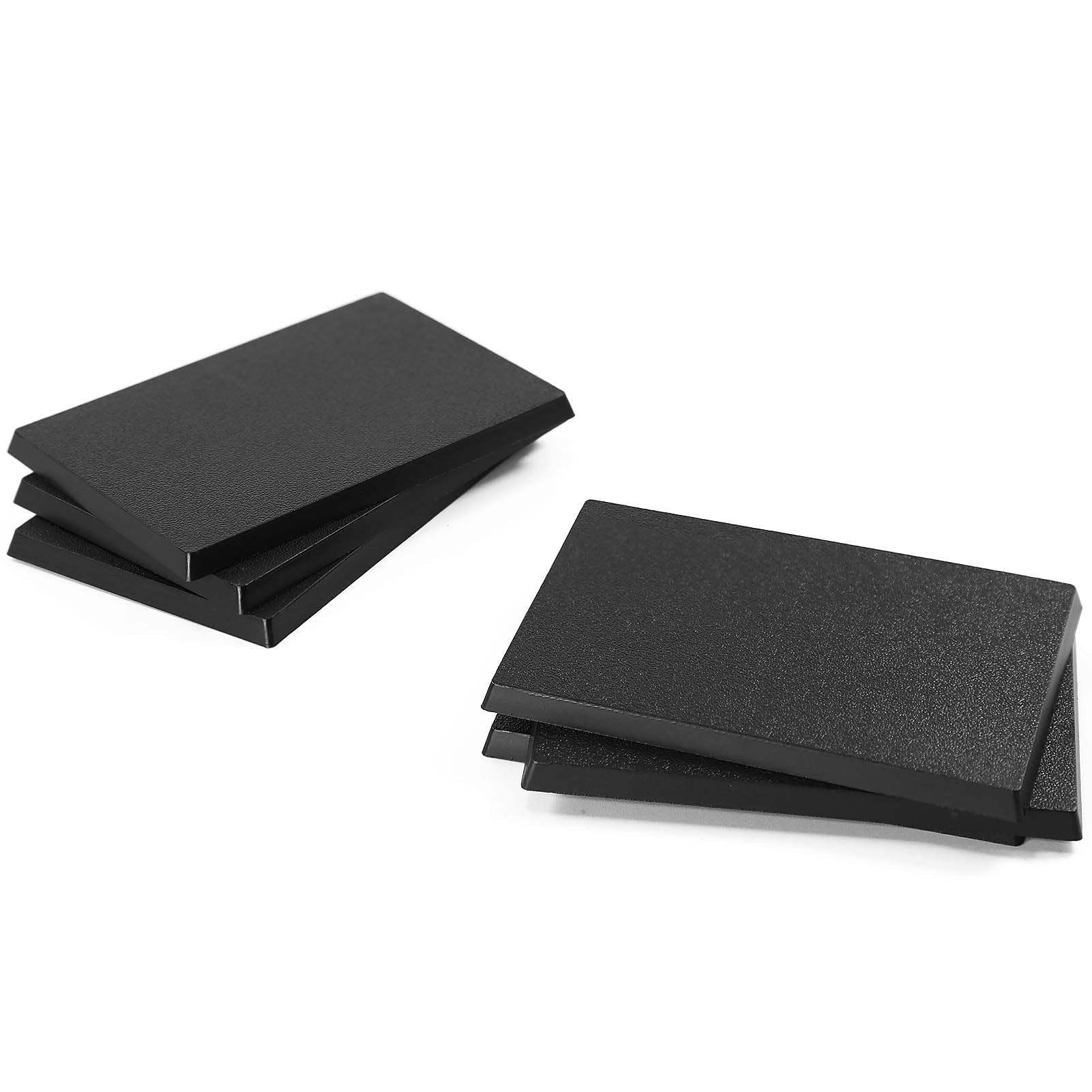 Evemodel Rectangular base model base made of plastic for figures or miniatures for war games table decoration (6pcs 50*75mm)