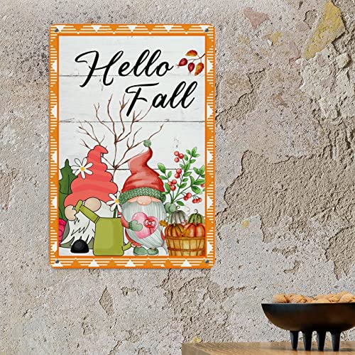 Gnome de fleur géométrique pour décoration de cuisine d'automne en métal