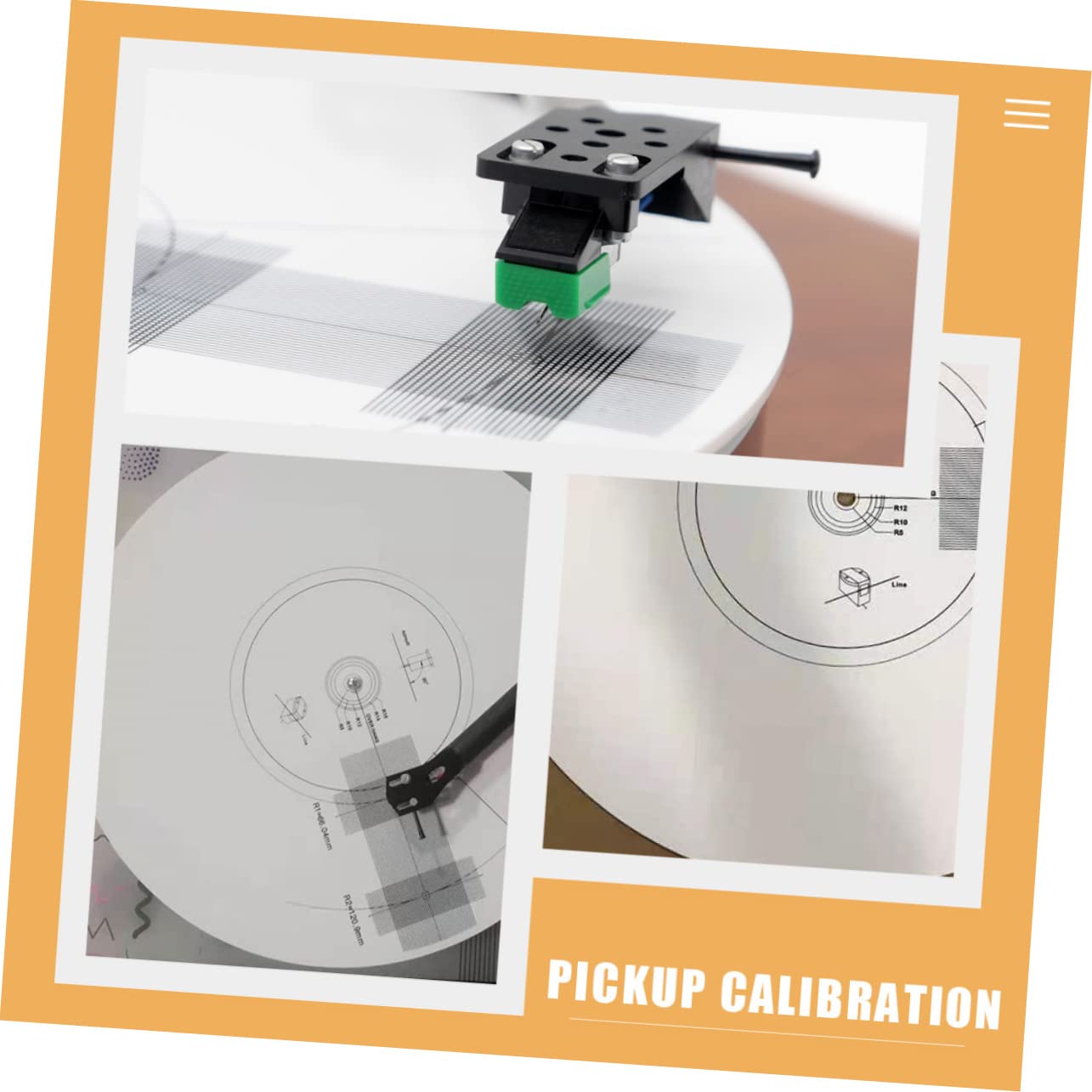 Righello di Calibrazione Antiscivolo per Pickup di Dischi in Vinile Misuratore di Allineamento per Giradischi Strumento di Allineamento per Testine di Dischi in Vinile