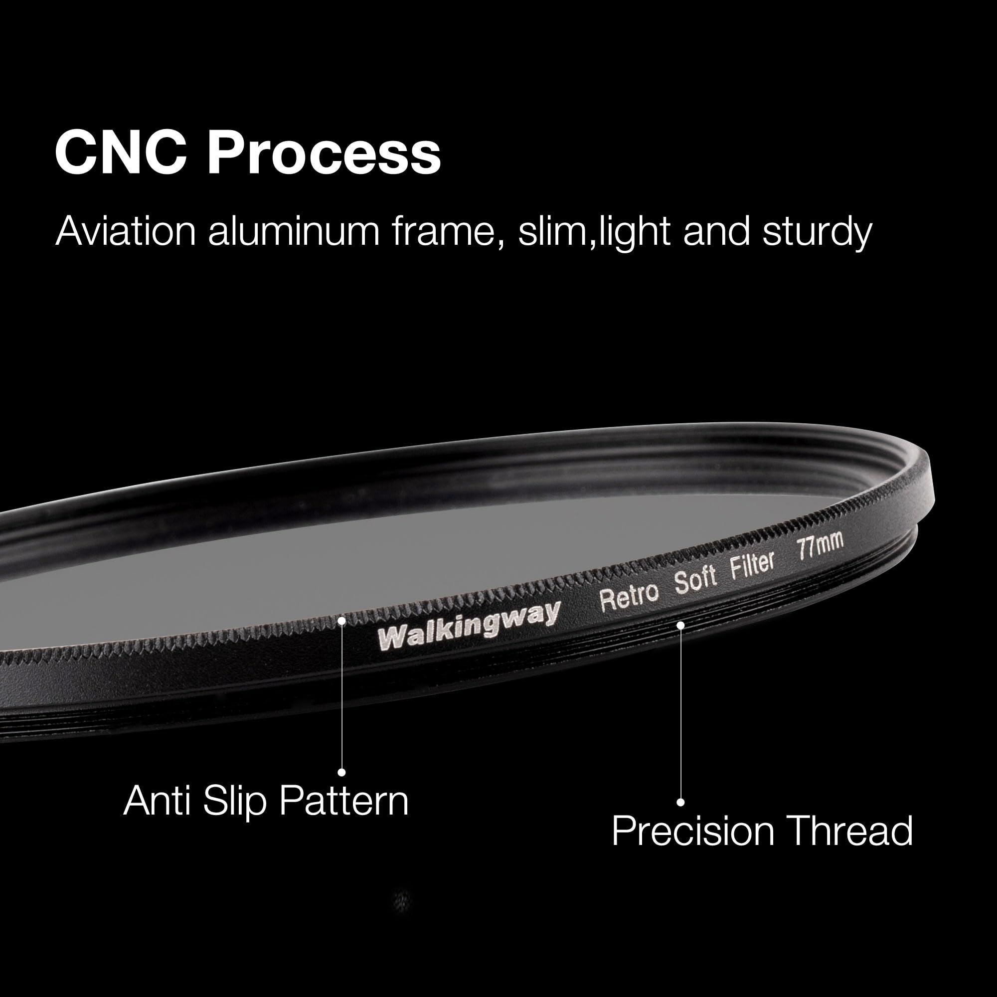 Amazon.co.jp: WalkingWay 43mm レトロソフトフィルター ビンテージ