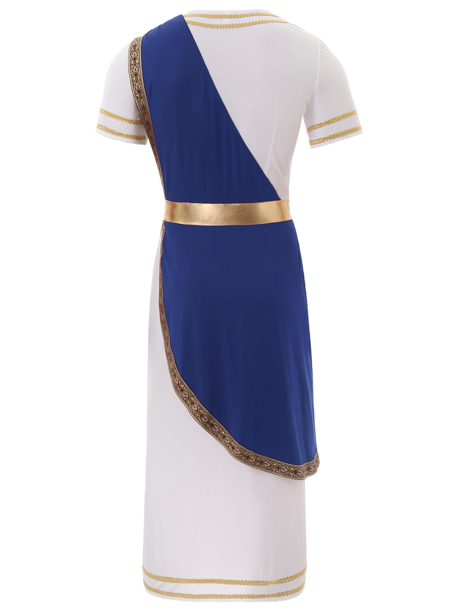 Costume Festa Halloween Uomo Tunica Greca Toga Adulti Romanzo