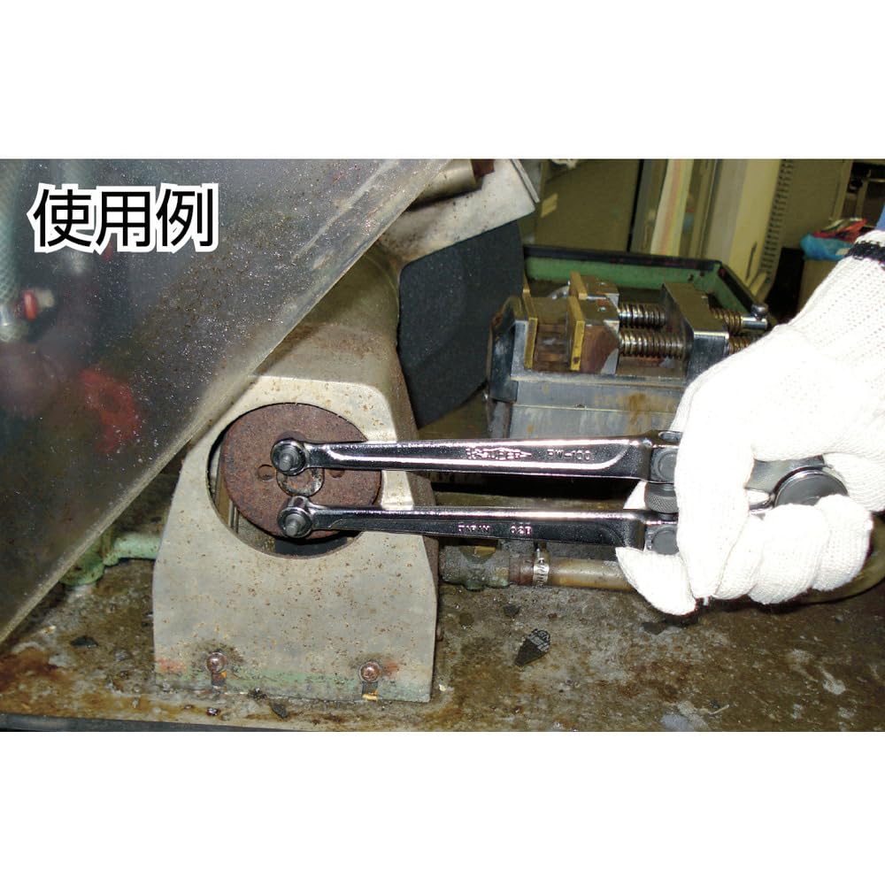 【人気商品】スーパー ピンスパナ(口開き:18~100) PW100 PW100 ピンスパナ(口開き：18～100) スーパーツール ピン径5×7・6×8mm
