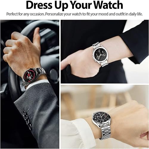 Miniatura 5 de 18mm 20mm 22mm Metal Stainless Steel Strap Replacement compatible with Samsung Galaxy Watch 543,Galaxy Watch 3 41mmWatch 42mmActive 2,Galaxy Watch