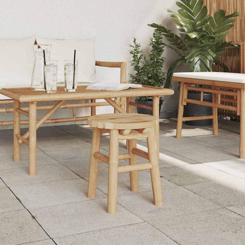 Taburete de bambú natural, 30 x 30 x 36 cm, bambú para adultos, mayores, hombres, mujeres,