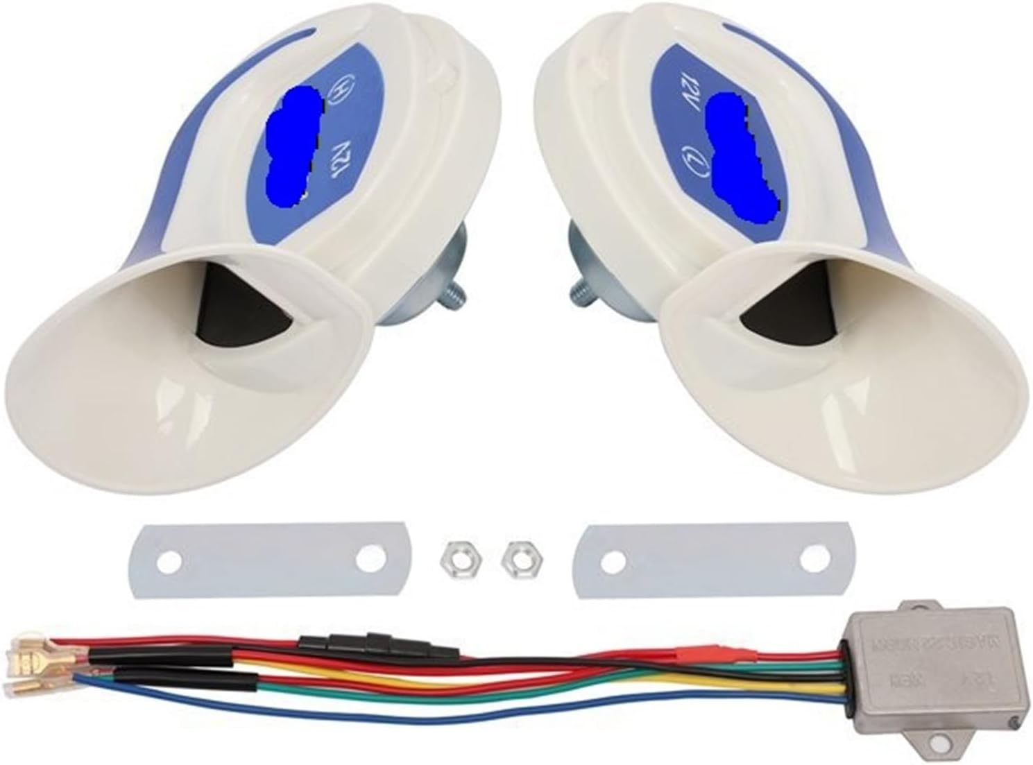 New 12v Treble Universal 300DB Snail Horn Whistle Waterproof Car Electric Horn For Car Motorcycle