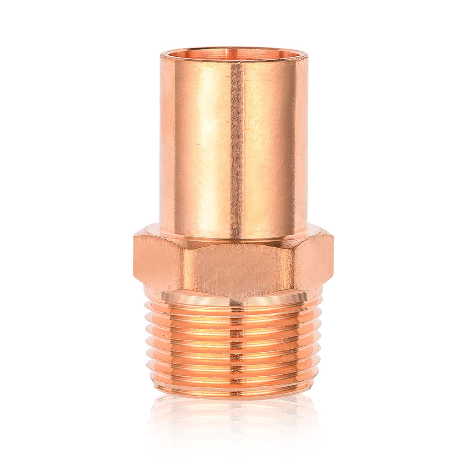 Unidad Conector Macho de Cobre para Calle, 1-1/2" FTG x 1-1/2" MPT Conector Macho NPT para fontanería