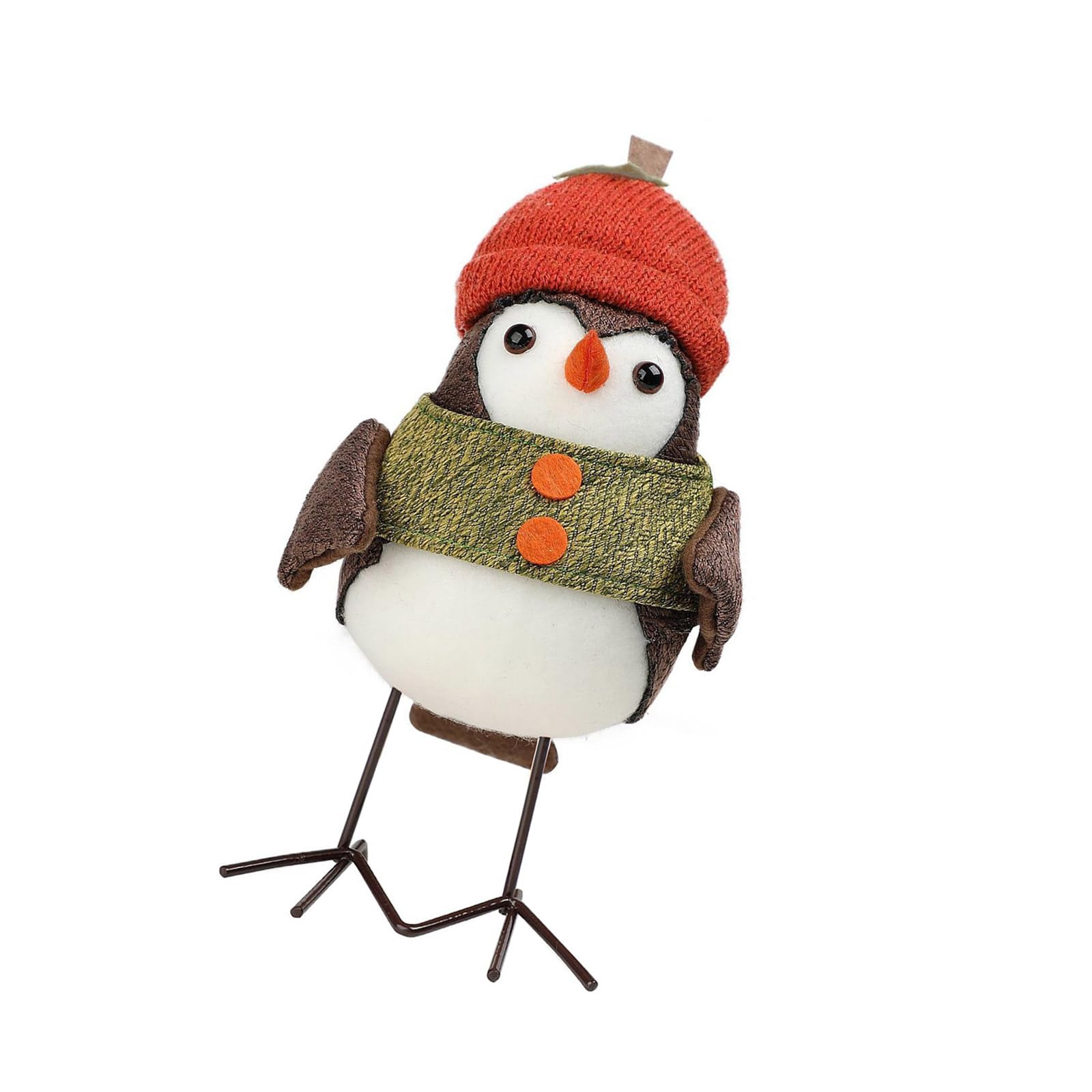 Nucelit Festival Bird Figurine with Hat Harvest Festival Bird Figure Bright Color Ornament for Decoration Seasonal Party Supplies