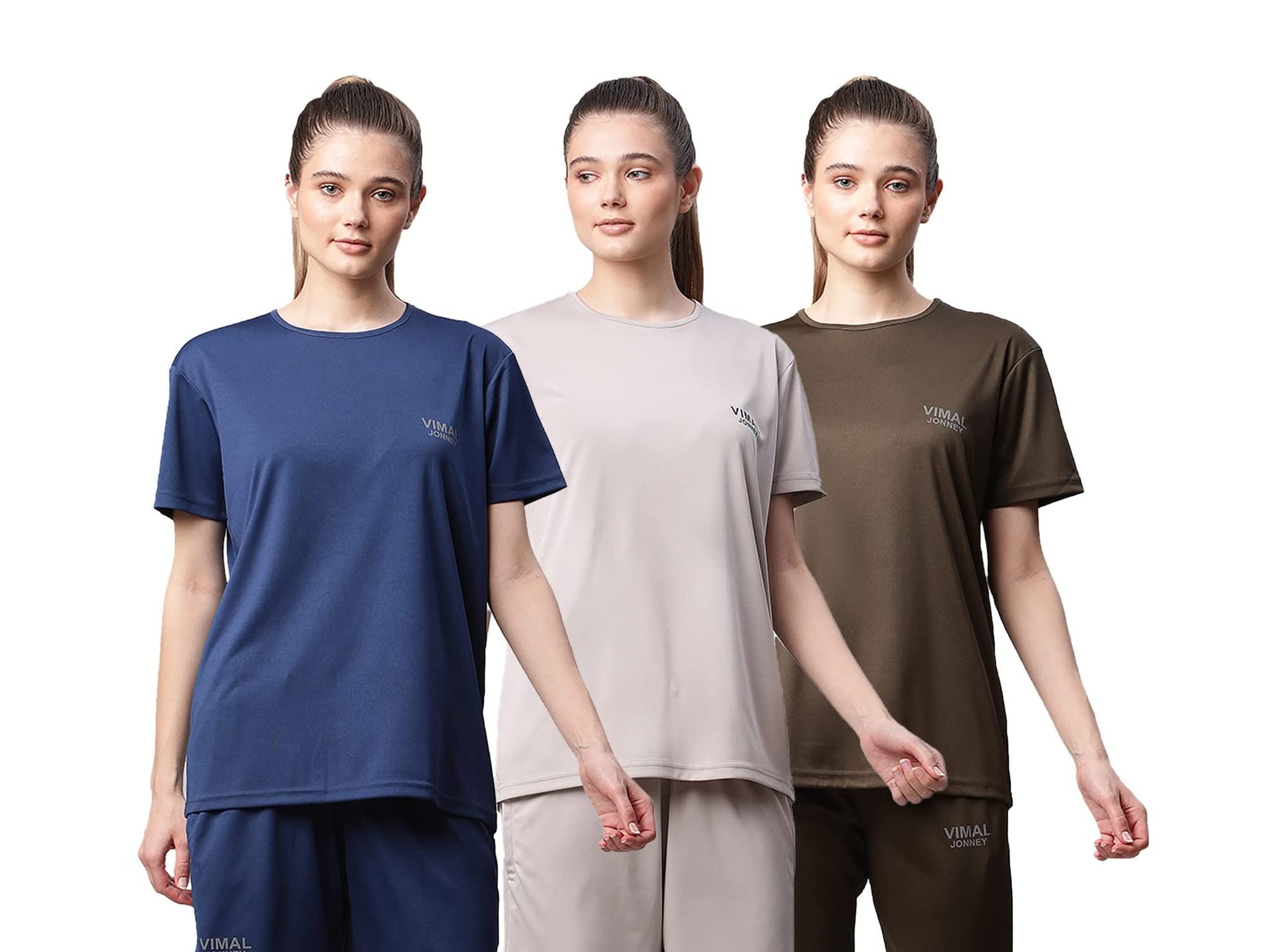 mack jonney Women's Slim Fit T-Shirt (Pack of 3)-picture-14