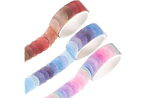 YUBBAEX Round Pastel Dot Stickers for Journaling and Scrapbooking