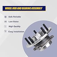 Vista 2 de KUSATEC 513286 Conjunto de 2 piezas de cojinete de rueda delantera y buje Compatible con Dodge Journey 2009-2017, Ram ProMaster 1500 2500 3500