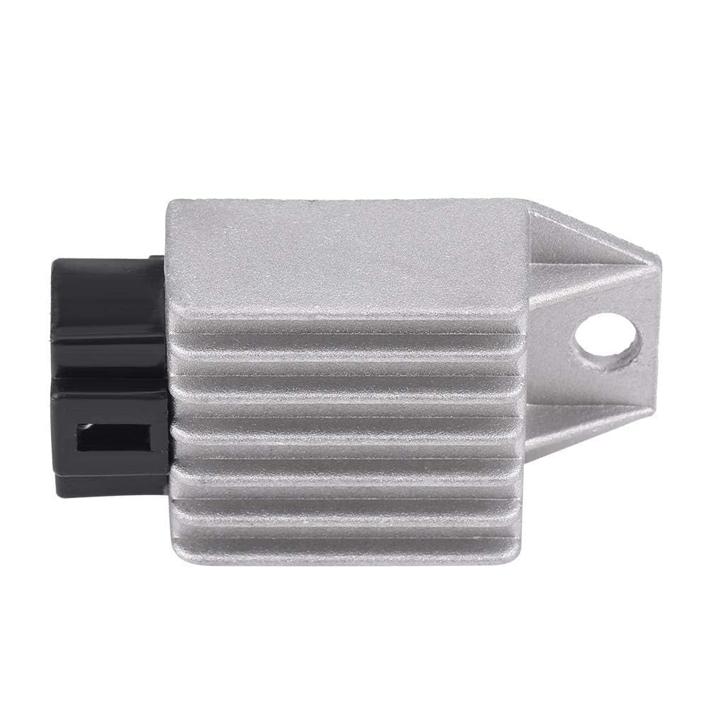 Regulador de voltaje rectificador de 4 pines, regulador de voltaje universal para moto moto moto 12V para scooter, ciclomotor, ATV, Gokarts, Buggie con motor GY6 de a