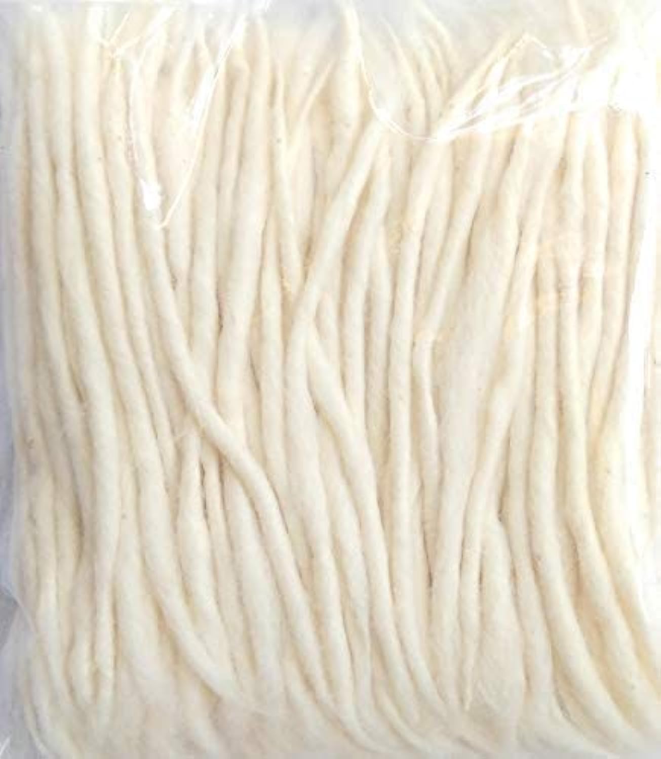 KSJONE Handmade Round & Long Cotton Wicks Jyoti Batti for Diwali Deepawali Puja Diya. Religious Akhand Oil Lamp Hindu Mandir Pooja (200 PC) (200, Long)