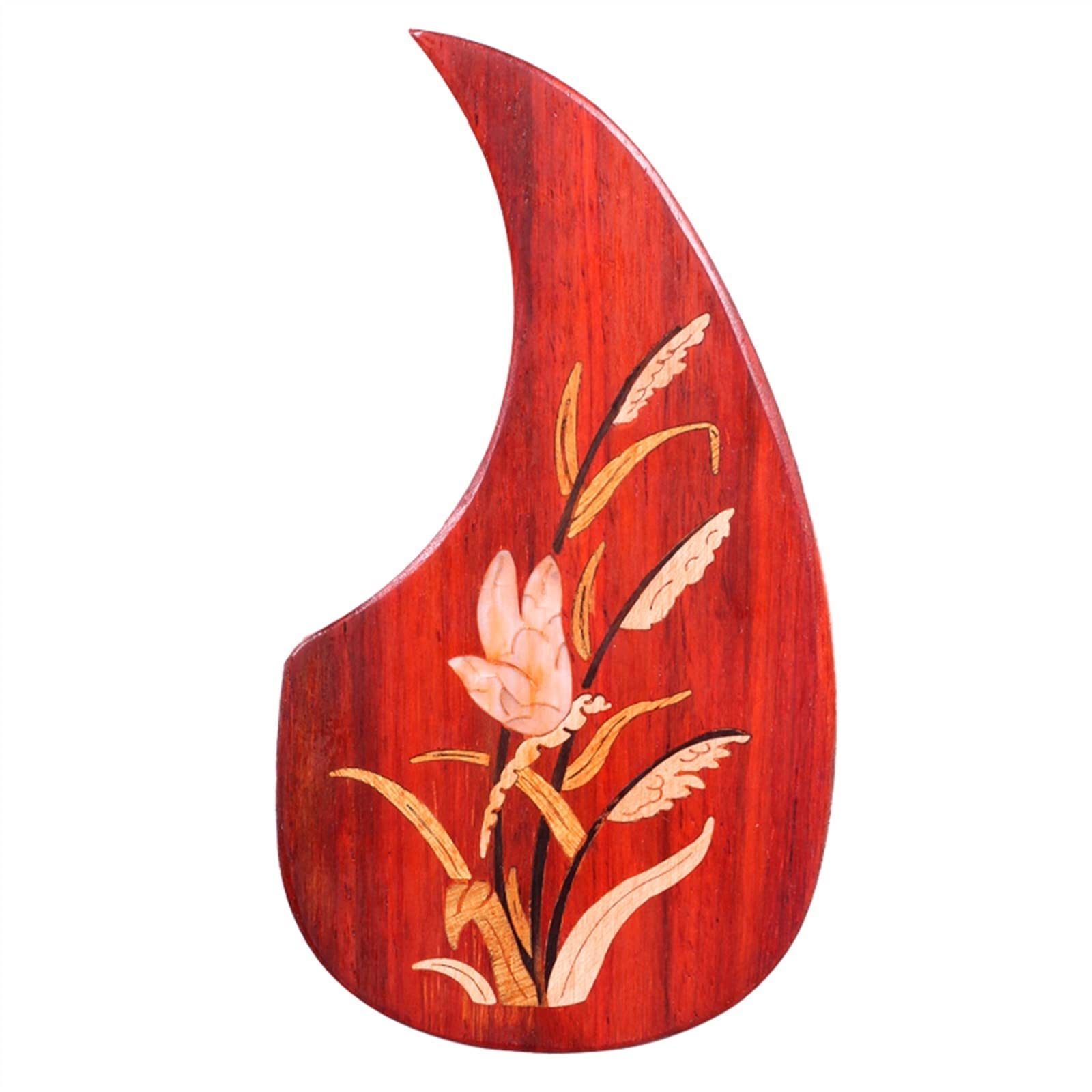 Ersatzteile Schlagbrett Akustikgitarre Folk-Gitarre Massivholz-Schlagbrett Akustikgitarre Wassertropfenförmig Geschnitztes Inlay-Brett(29)