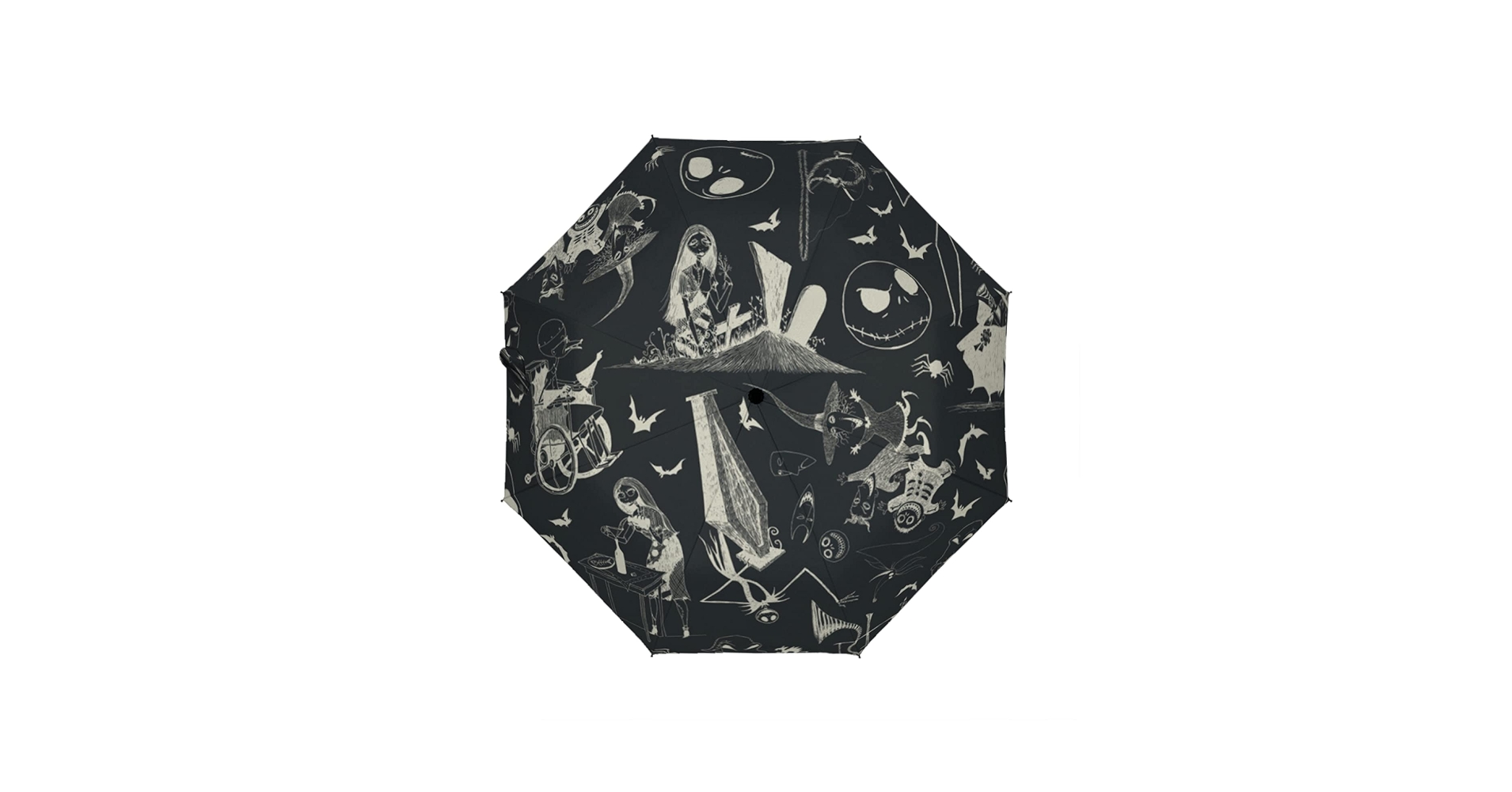 Amazon | 傘 ナイトメア・ビフォア・クリスマス 折りたたみ傘