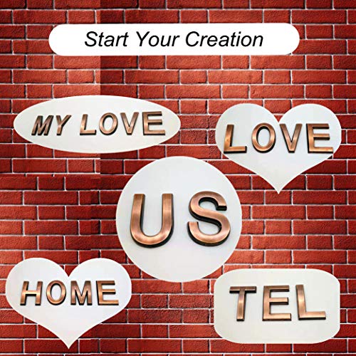 image for hopewan Self Adhesive Door Letters O P Q, 2-3/4 Inch Address Alphabet 