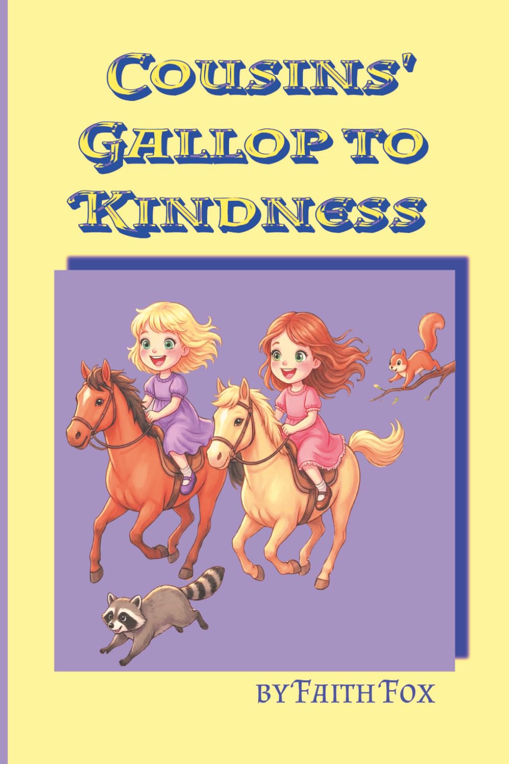 Cousins' Gallop to Kindness: The Girls adventure takes place while horseback riding through mountain trails and encountering animals with a happy ending