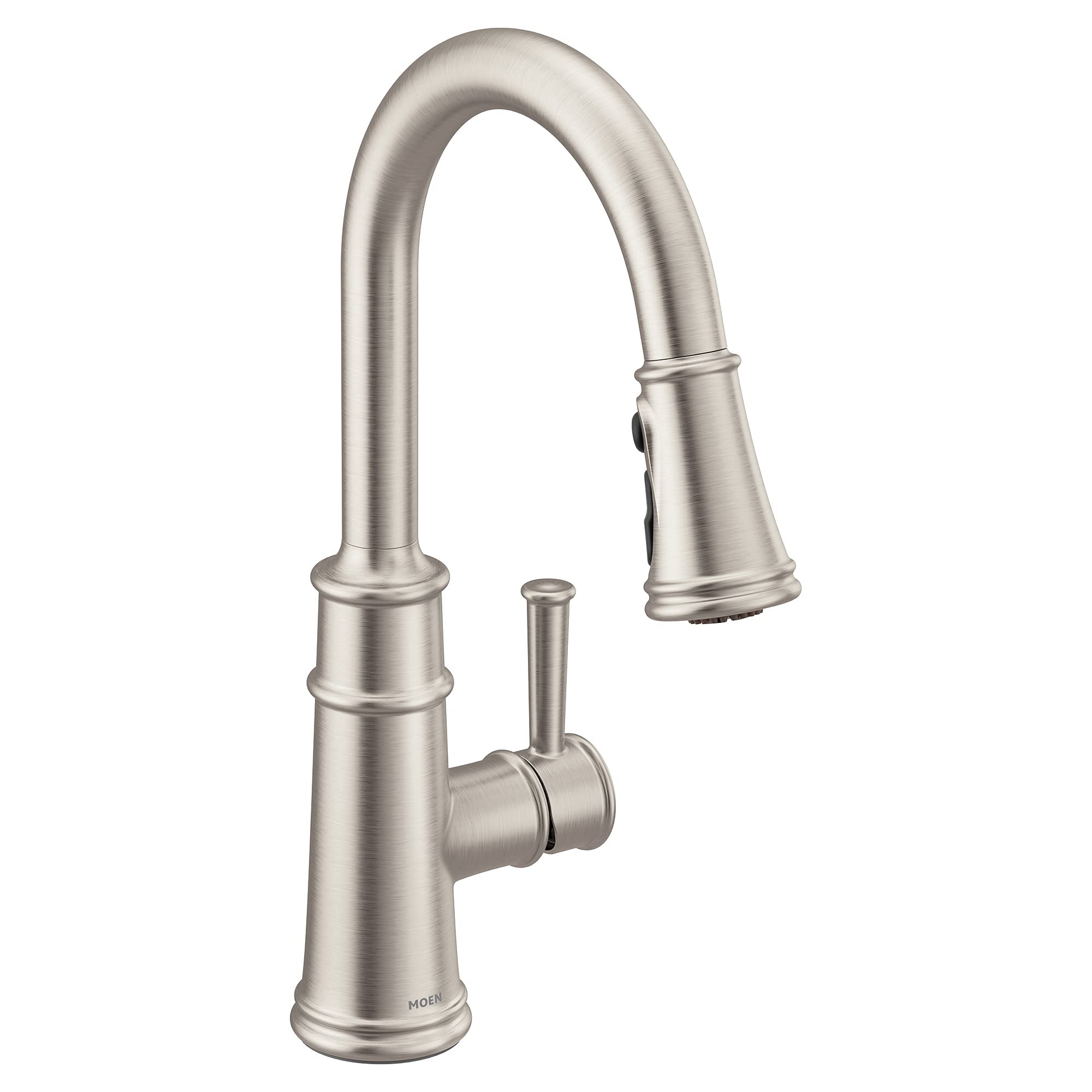 Moen 7260SRS Belfield Güç Arttırma ve Refleks Özellikli Tek Kolu Pulldown Mutfak Bataryası, Spot Dirençli Paslanmaz