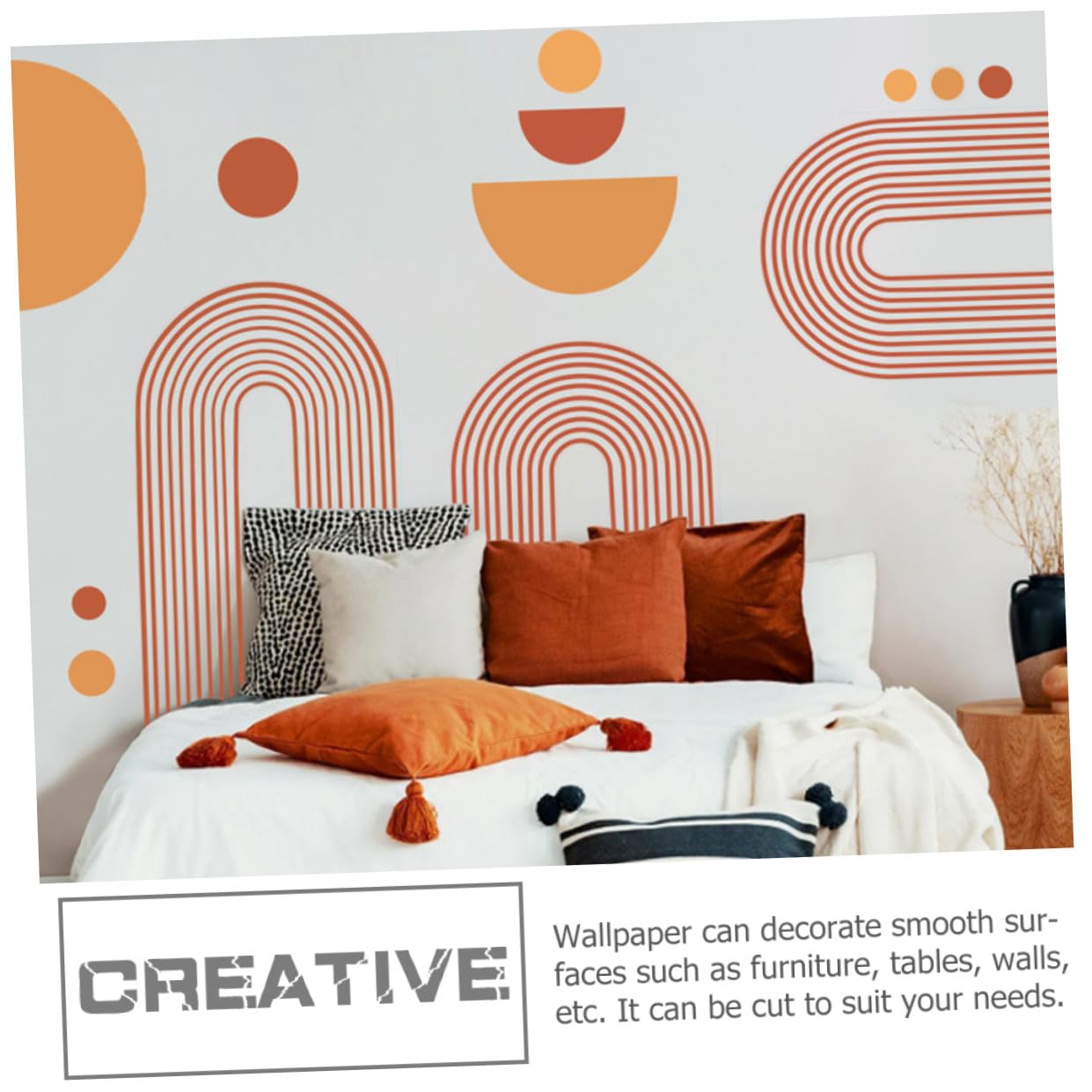 TOYANDONA 2sets Adesivi Murali Geometrici Peel and Stick Per Decorazione Casa Adesivo Rimovibile Per Camera e Lisci Design