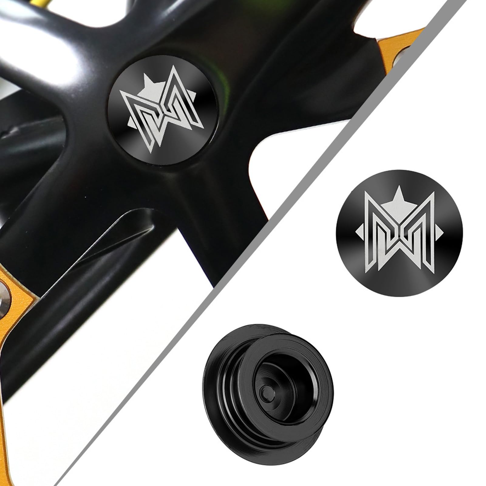 Capuchon Anti-Poussière Alu Pour Manivelle Vélo – Joint Caoutchouc 18/20 Mm
