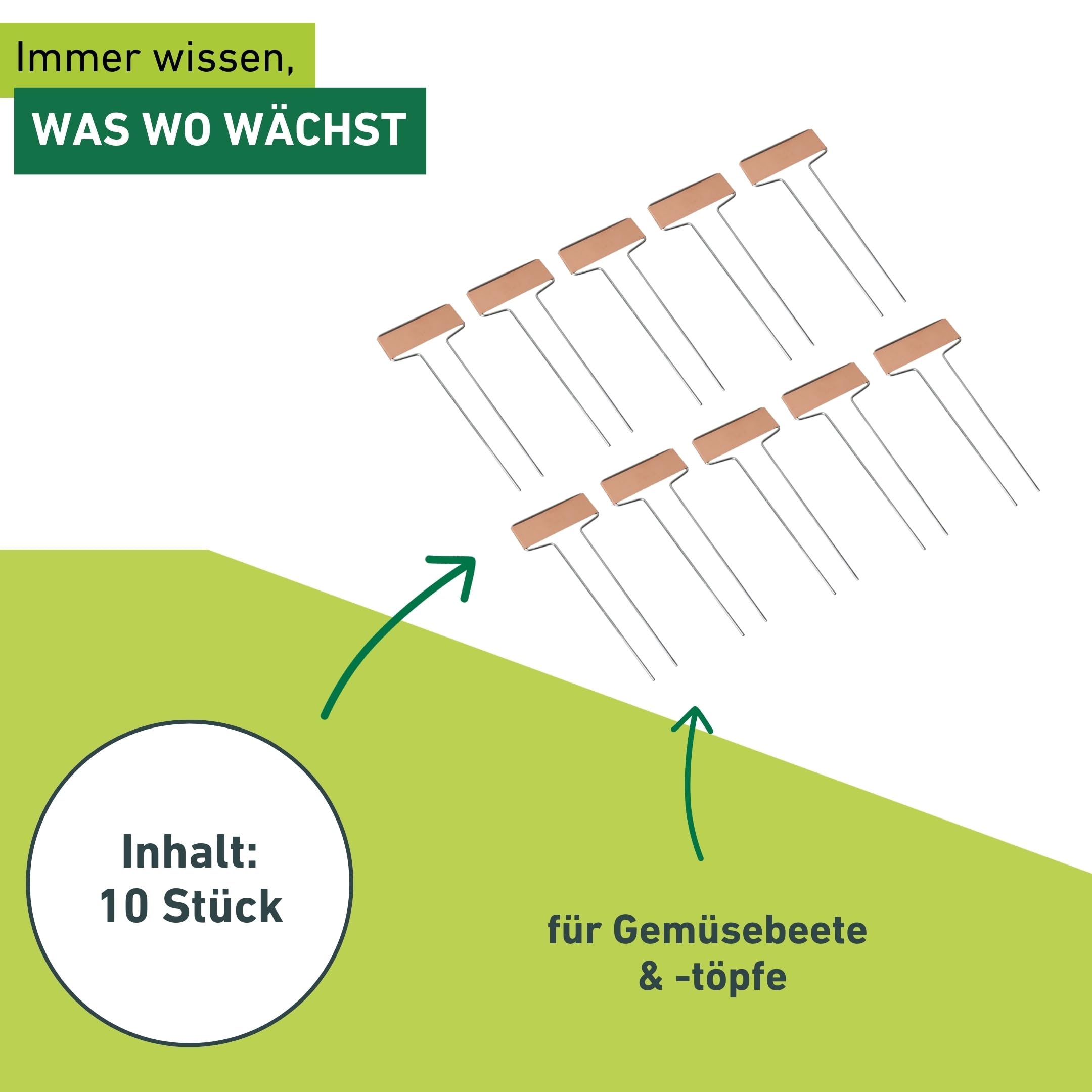 Windhager Pflanzenschilder-Set, 7 Stück – Witterungsbeständige Stecketiketten Aus Kunststoff Zum Beschriften Für Kräuter & Gemüse