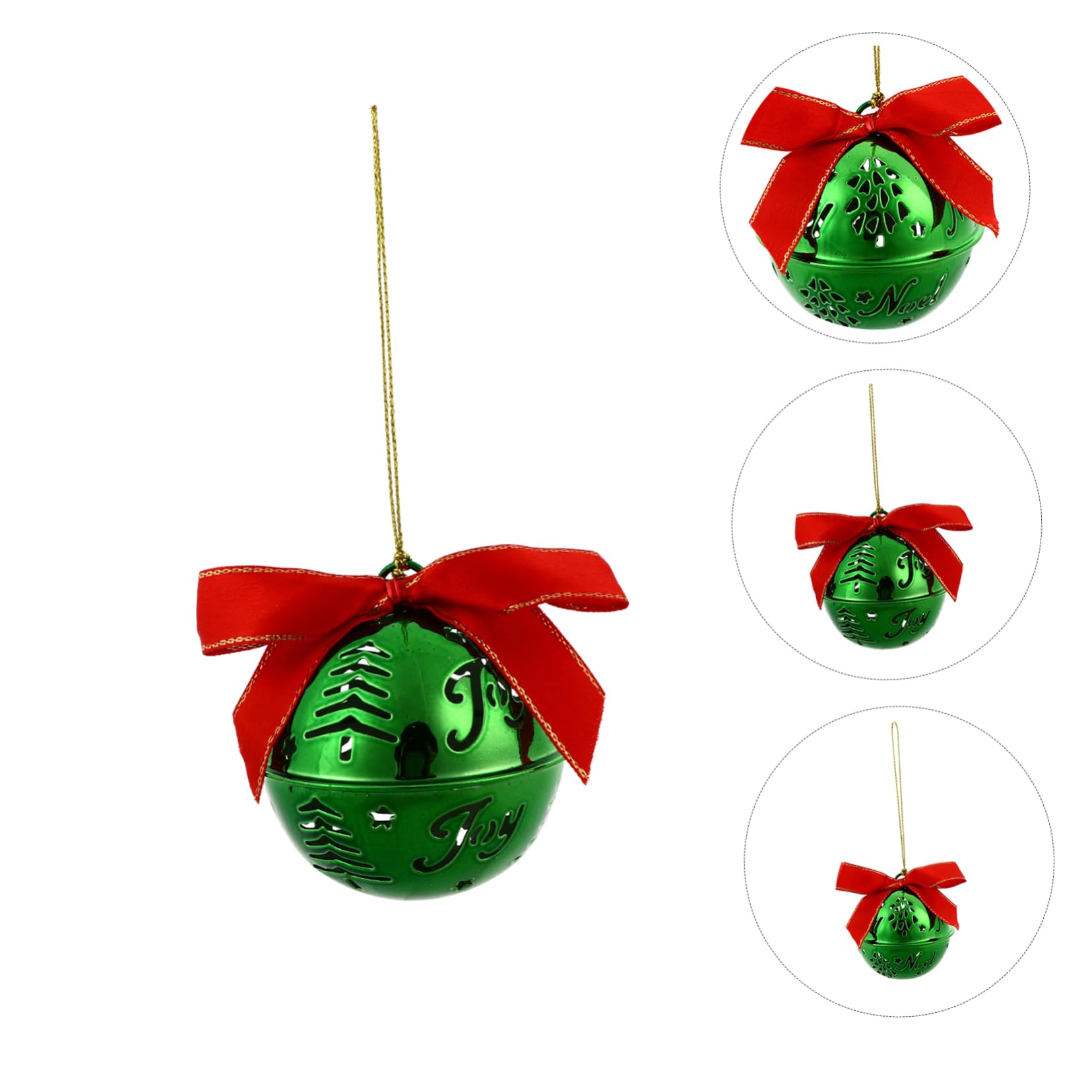 Zerodeko Elegante Set di Ornamenti per Lalbero di Natale 12 Pezzi Decorazioni Sospese a Campana in Metallo per Case Feste Alberi di Natale Stili multipli