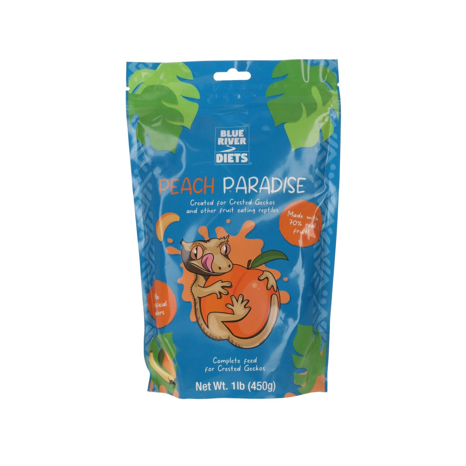 Blue River Diets Complete Crested Gecko Food 450g Peach | All Natural Gecko Food Made in the UK