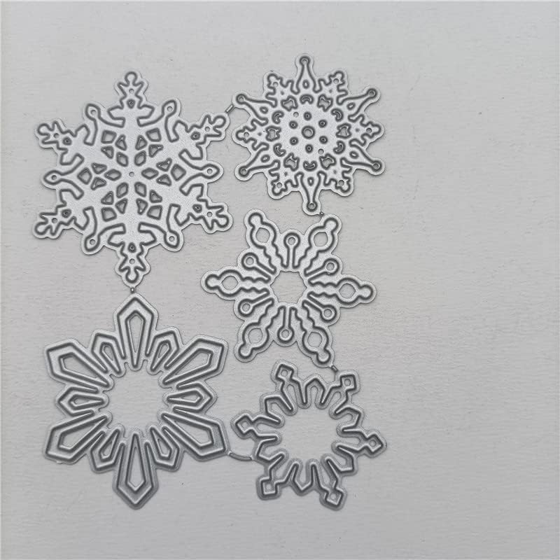 Miniatura 6 de Troqueles de metal de copo de nieve de Navidad para hacer tarjetas, troqueles de corte de metal para álbumes de recortes, manualidades de papel,